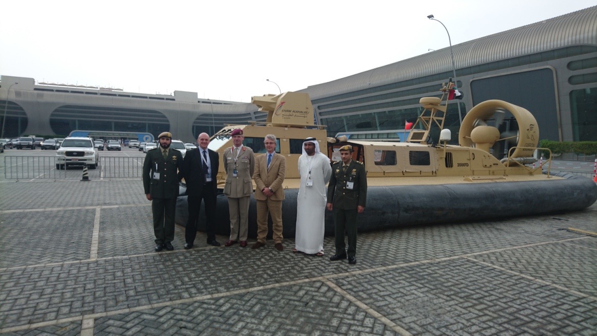 General Tom Beckett and UAE reps at UMEX